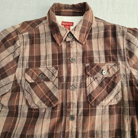 Fleece Lined Heavy Flannel Jacket Men's XXL Five Pockets Workcore Weatherwear - Picture 9 of 16